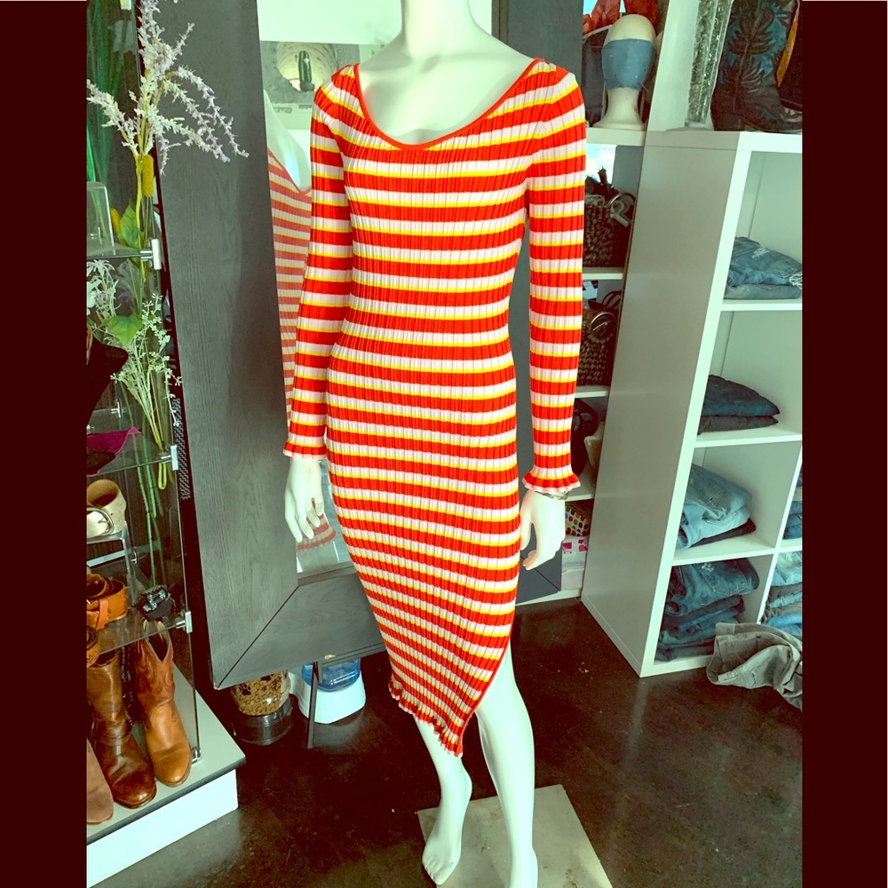 NWT Altuzarra striped bodycon dress